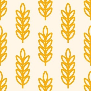 Wheat ears yellow pattern