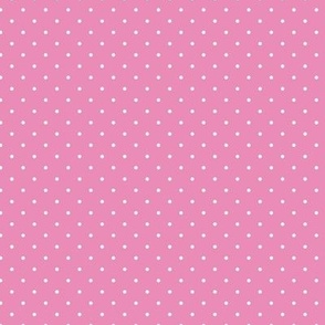 Micro scale hot pink and white lovecore Swiss dots 