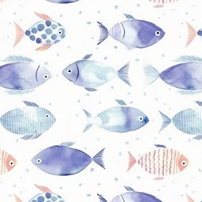 Watercolor Fish Multi