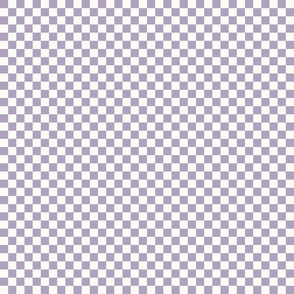 1/2" lavender checkerboard