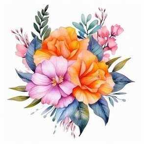 Watercolor Flowers 64