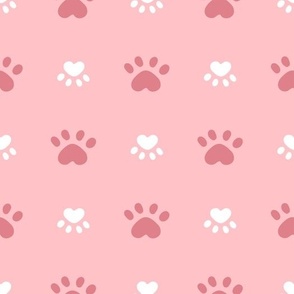 Cute cat paws pattern