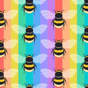 colorful bee pattern (12x12) 