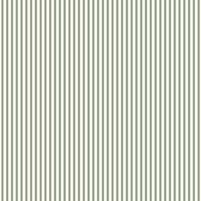Beefy Pinstripe: Dark Sage Green Thin Stripe, Tiny Stripe