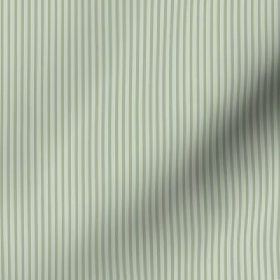 Beefy Pinstripe: Sage Green Thin Stripe, Tiny Stripe