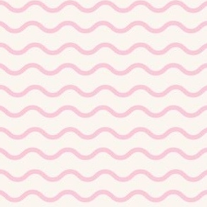 light pink waves on cream