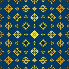 Vintage motif design blue