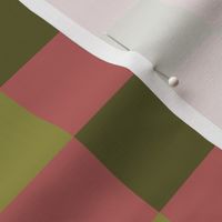 Checkered lines - pink and green