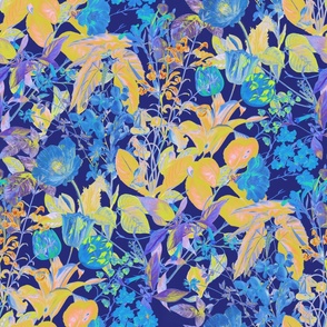 Summer Vivid Flowers Pattern