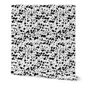 Abstract Animal Print Dalmatian Spots and Dots Splotches