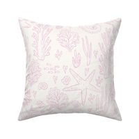 Big// Coral Reef Wedding Seahorses Starfishes Soft Pink