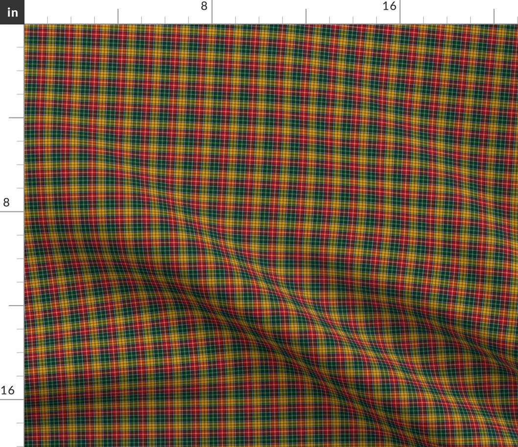 Buchanan 1800 tartan, 1" original colors, Wilsons of Bannockburn