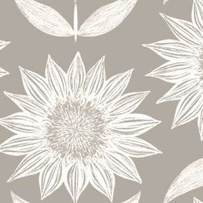 Botanica_Cloudy Silver Taupe_Sunflower