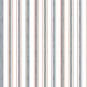 stripes - coral/dark blue - nautical coordinate - LAD23