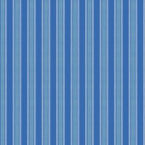 Stripes - Nautical Coordinate - mint on blue - LAD23