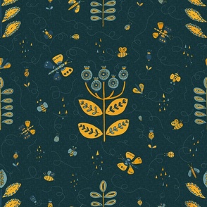 Folklore Scandinavian Garden Blue Mustard