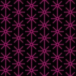 Black and Pink Stars, Black and Pink Geometric, Bold Black and Pink