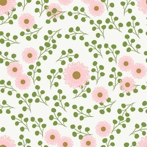 Green & Pink Floral