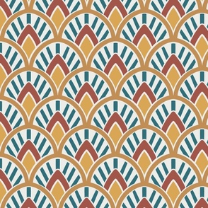 Art Deco - Geometrical Sunsets - Summer Design - Small Size 