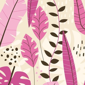 Tropical Jungle (Pink Large)