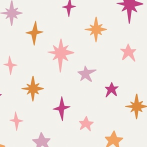 Colorful Halloween Stars and Sparkles 24 inch