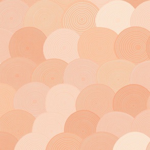 Boho Chic Texture - Decor in Peach and Blush Shades / Large