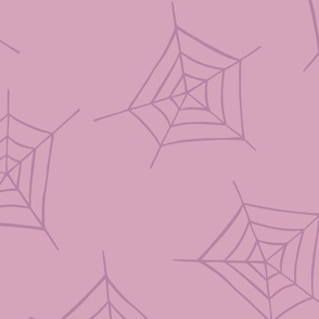 Purple Halloween Spider Webs 24 inch