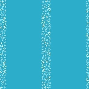 Starfish Stripes Ocean Blue - Beach Cabin, Lake House, Mediterranean fabric