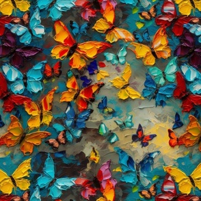 impasto butterflies 