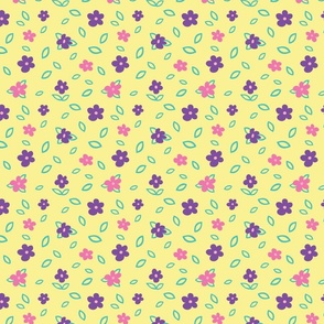 Minimal Floral Pattern - Lush Summer - Small Scale