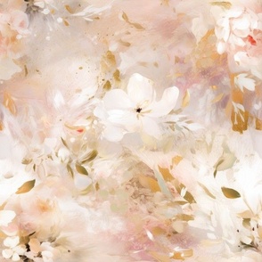 White floral abstract 