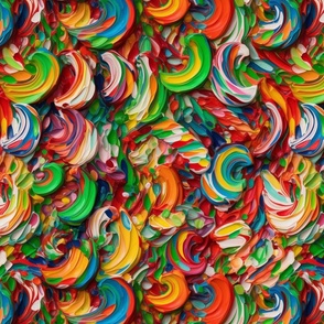 melted impasto candy 