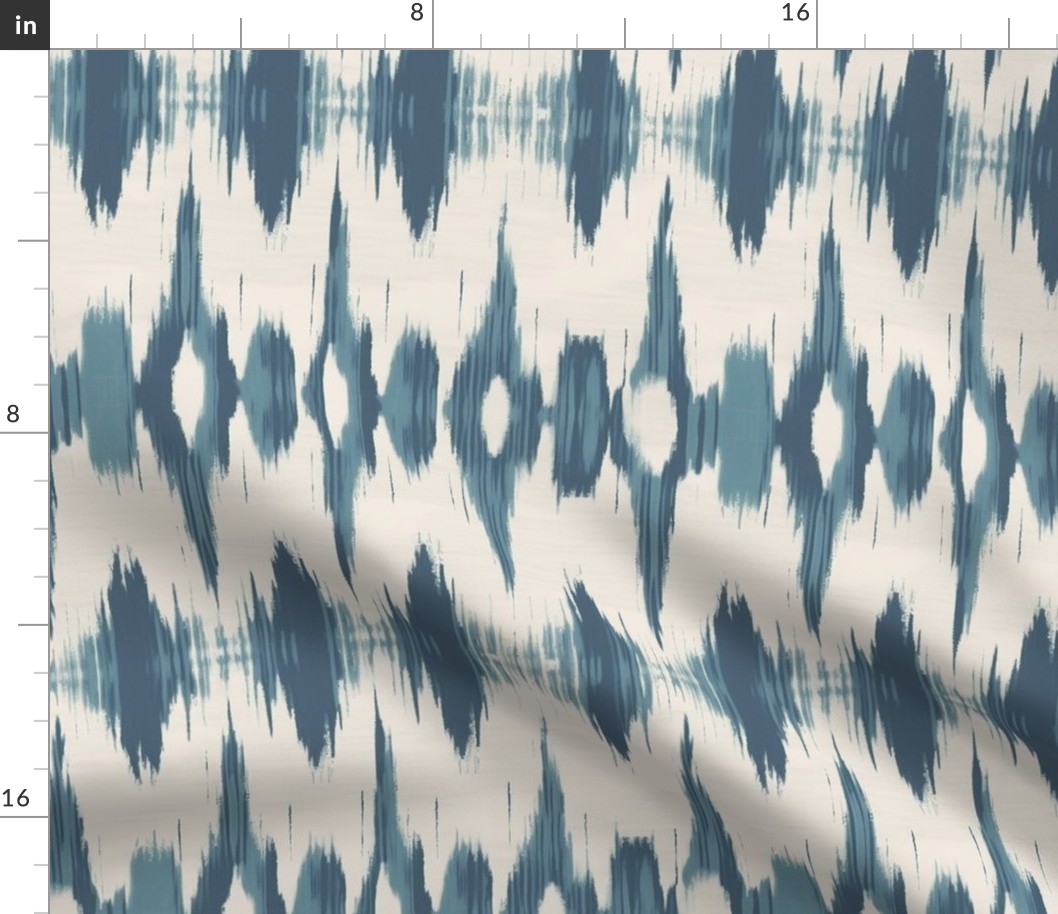 Languedoc Ikat Steel Blue