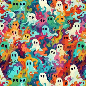 impasto ghosts kawaii party