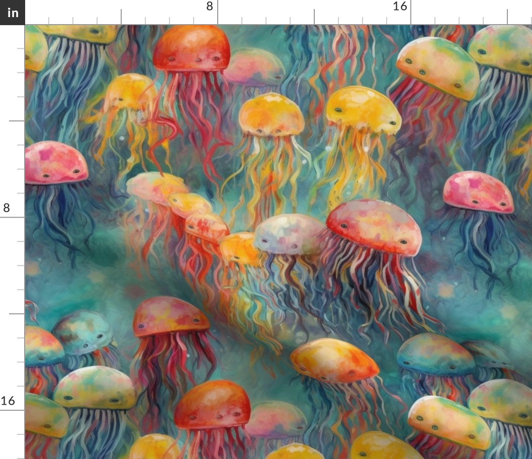 impasto jellyfish texture