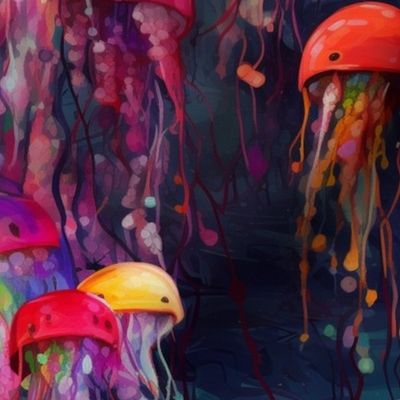 impasto jellyfish swim