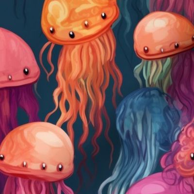 impasto kawaii jellyfish 