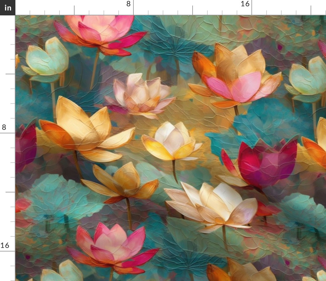 impasto lotus texture