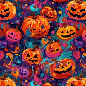 impasto pumpkins 