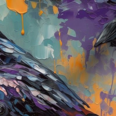 impasto ravens 