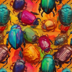 impasto scarabs
