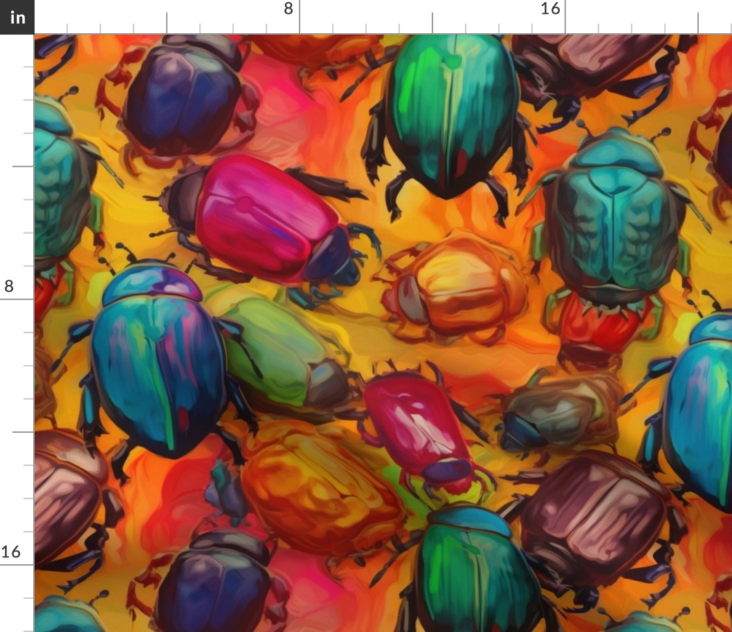 impasto scarabs