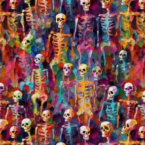 impasto skeletons 