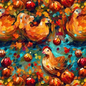 impasto hens in the fall