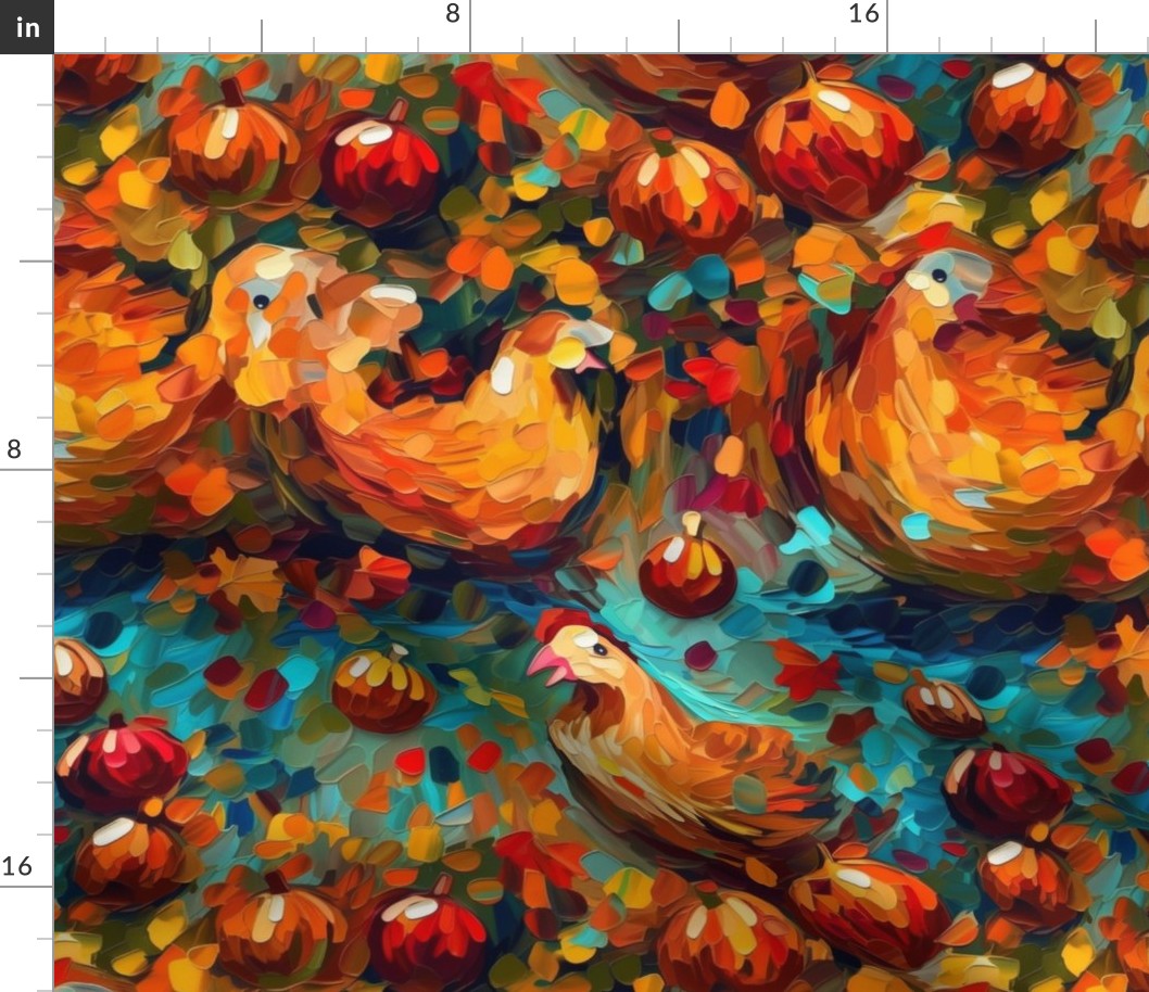 impasto hens in the fall