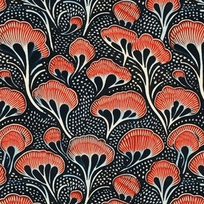 Floral Woodcut