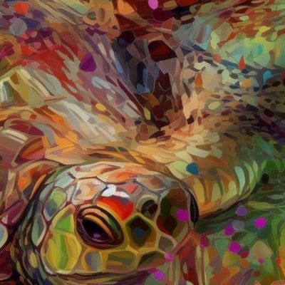 impasto turtle