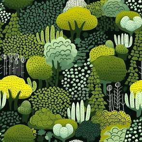 Forest Canopy - Kelly Green Colorway