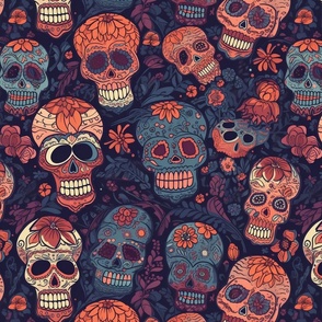spooky sugar skulls
