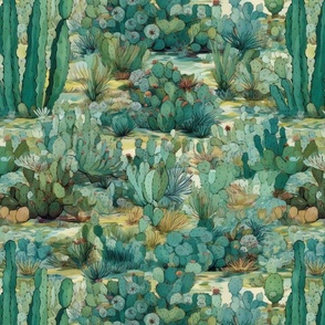 van gogh cactus of green